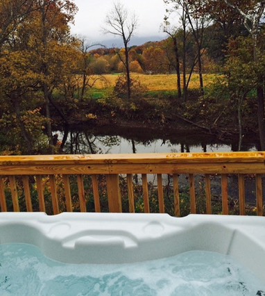 Mother Goose Hot tub view